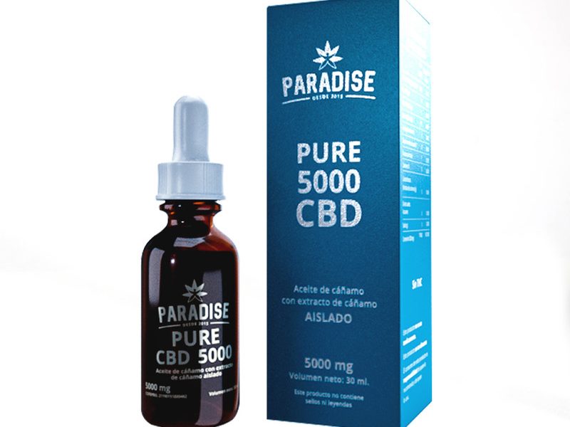 CBD aislado de 5000mg de Paradise