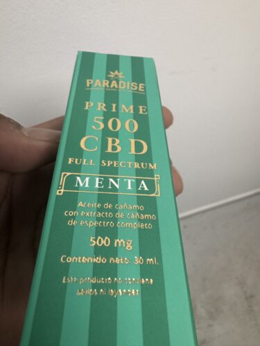 Gotero Prime CBD 500mg (Menta) photo review